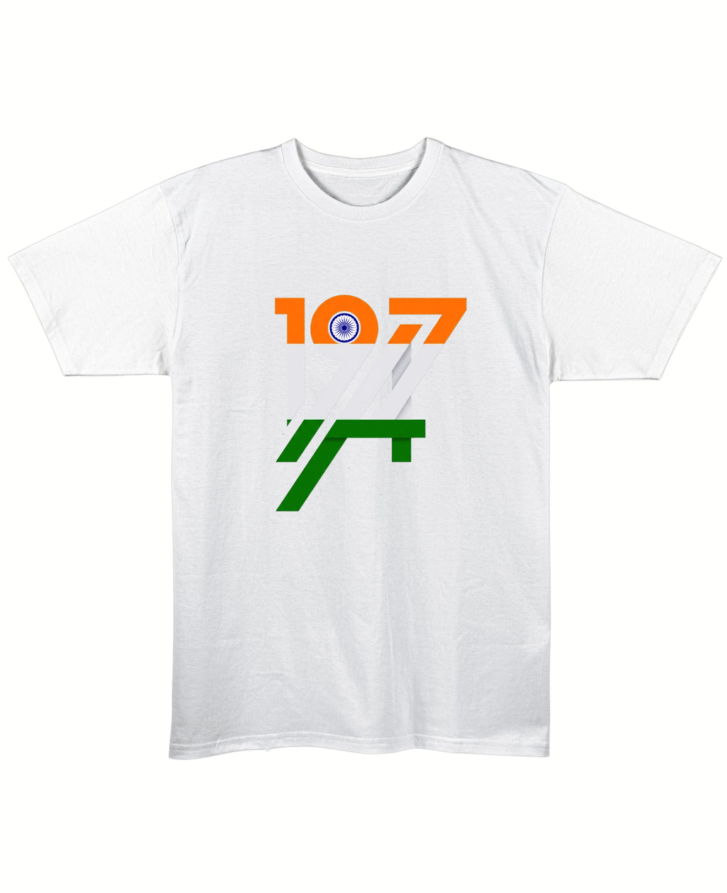 White Regular Fit T-shirt Front Design