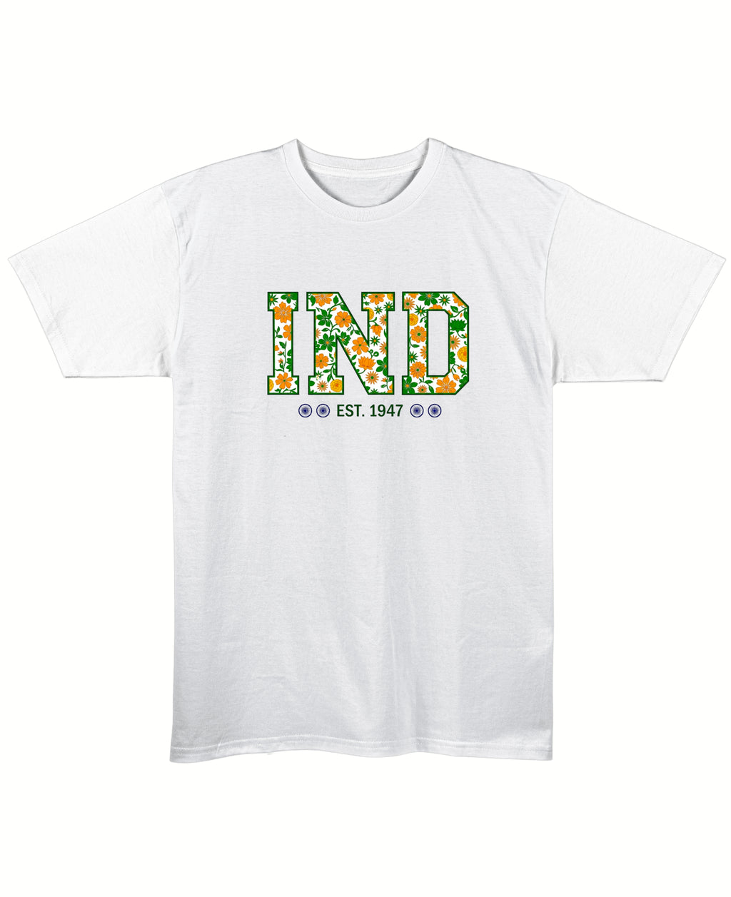 White Regular Fit T-shirt Front Design