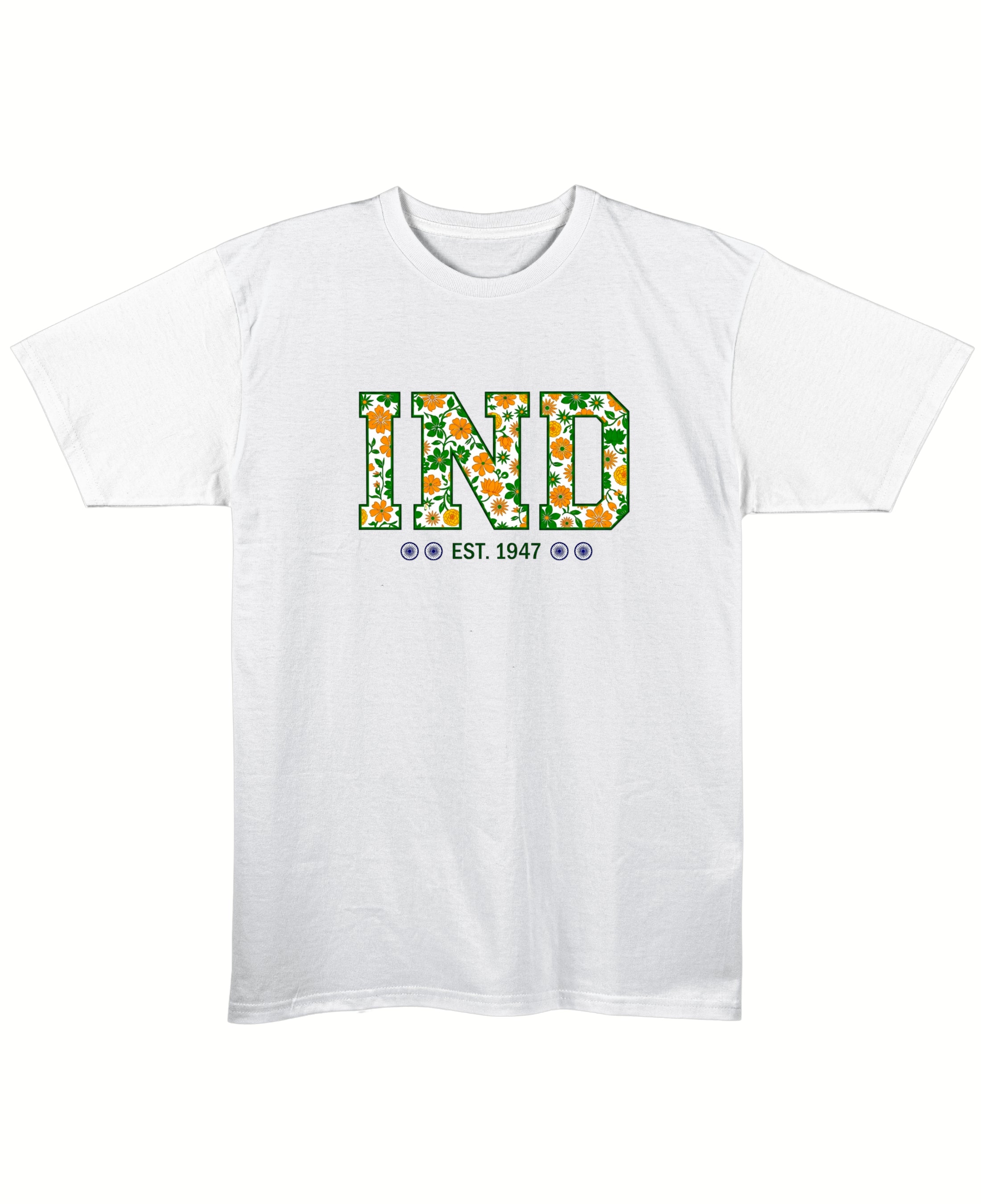 White Regular Fit T-shirt Front Design