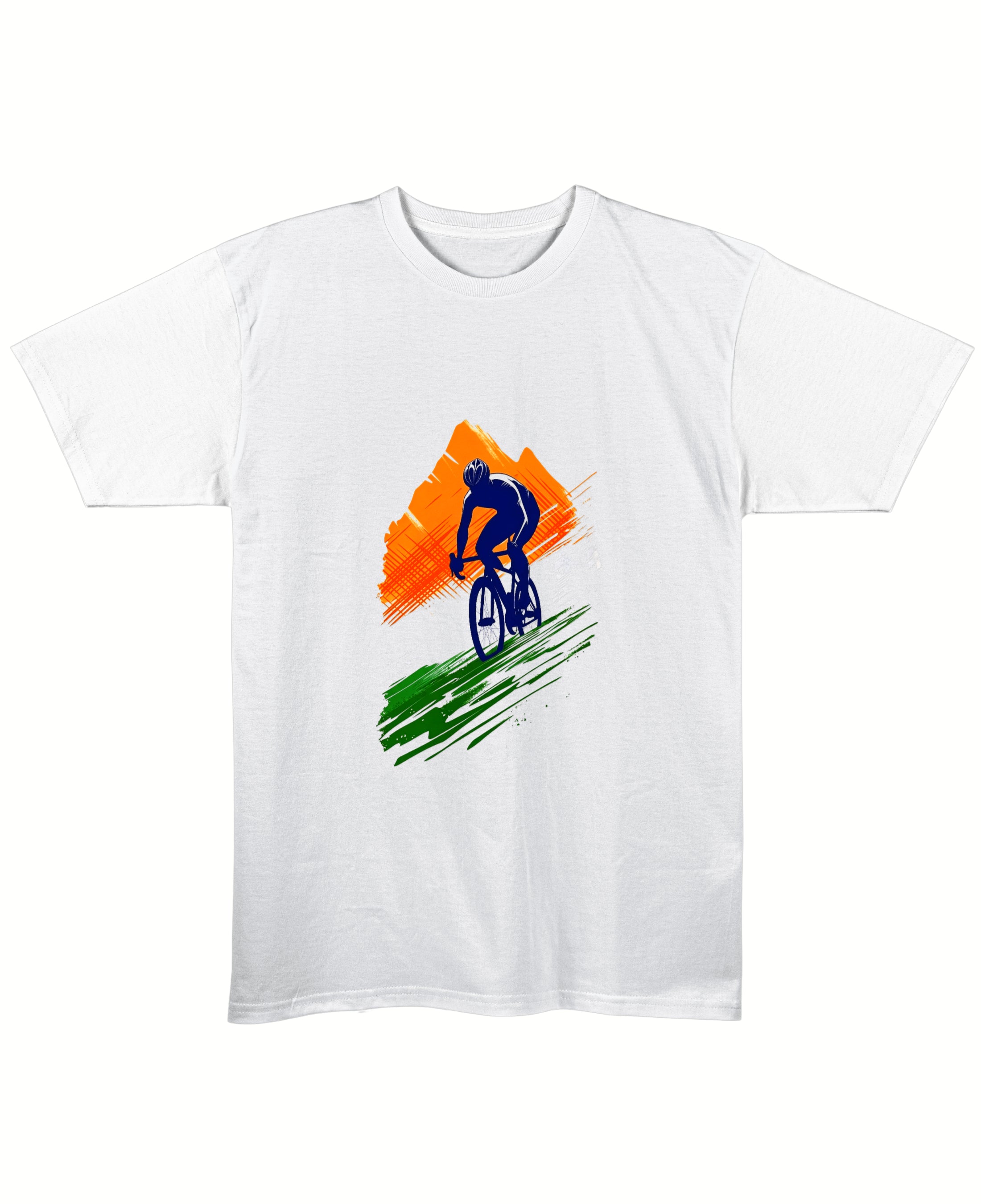 White Regular Fit T-shirt Front Design