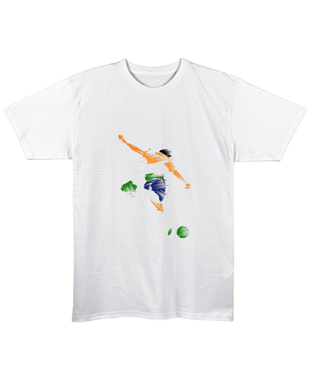 White Regular Fit T-shirt Front Design