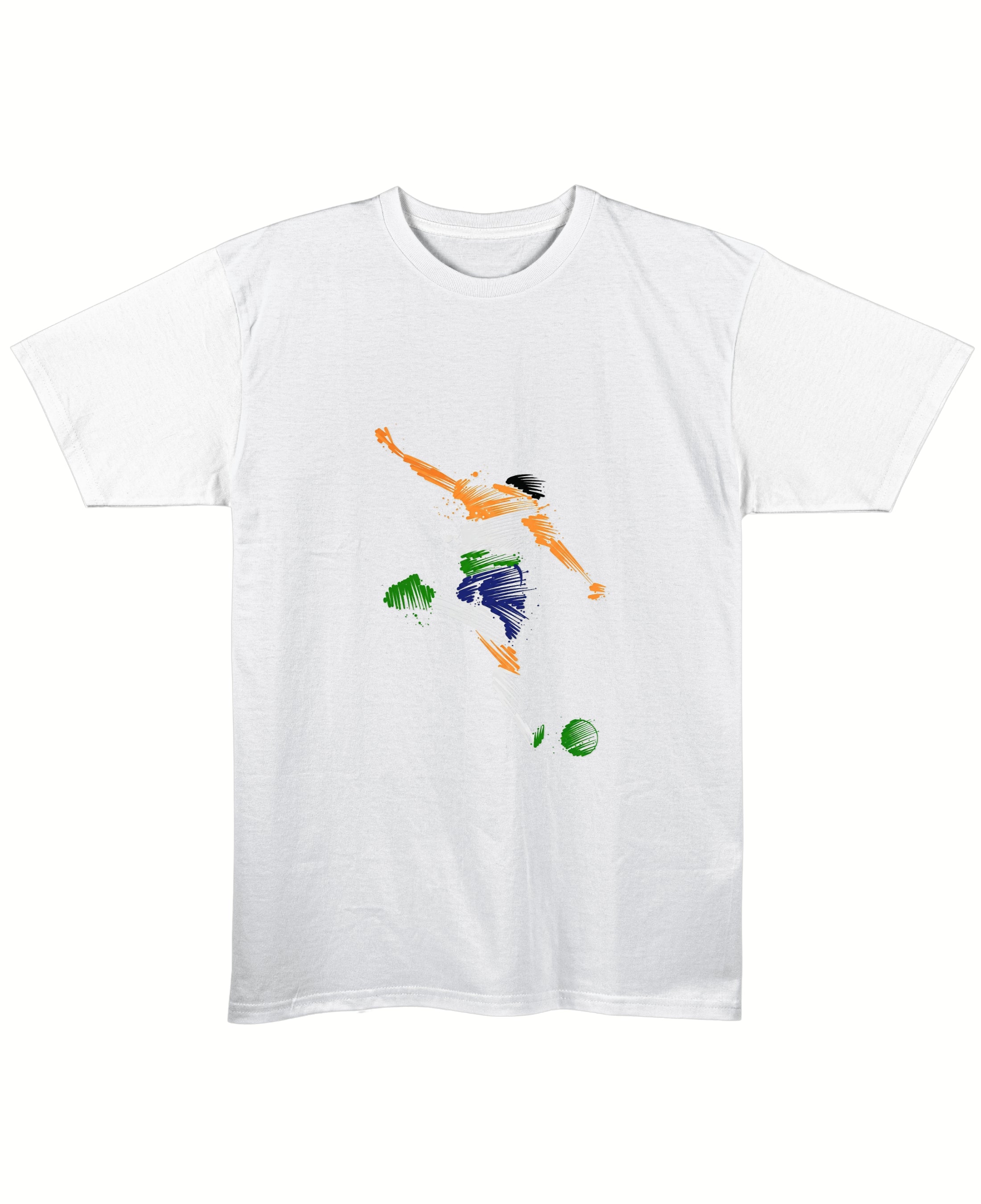 White Regular Fit T-shirt Front Design