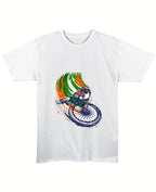 White Regular Fit T-shirt Front Design