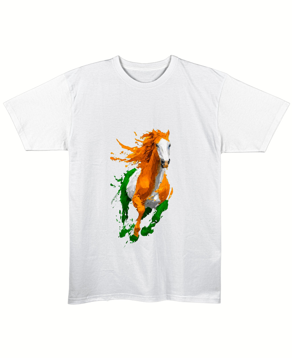 White Regular Fit T-shirt Front Design
