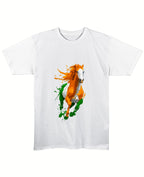 White Regular Fit T-shirt Front Design